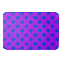 Pois bleus sur violet