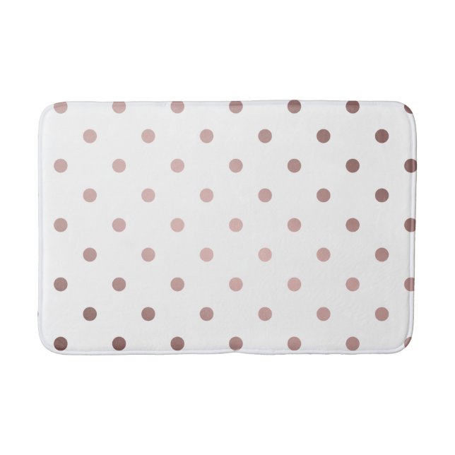Tapis De Bain pois d'or faux rose (Devant)