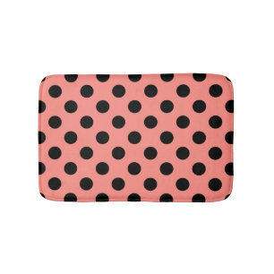 Tapis De Bain pois noirs à la pêche