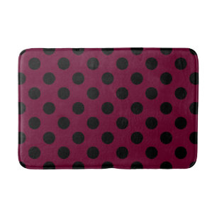 Tapis De Bain Pois noirs en Bourgogne