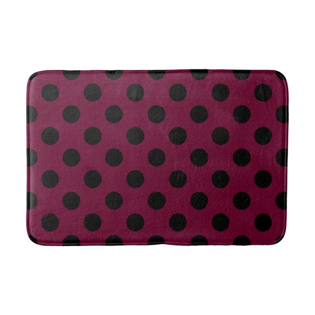Tapis De Bain Pois noirs en Bourgogne (Devant)