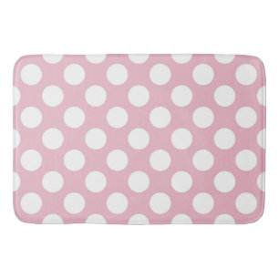 Tapis De Bain Pois roses, Motif Pointe Polka, Points, Pointe