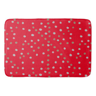 Tapis De Bain Pois rouges