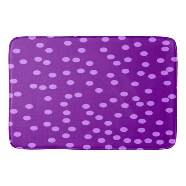 Tapis De Bain Pois violets (Devant)