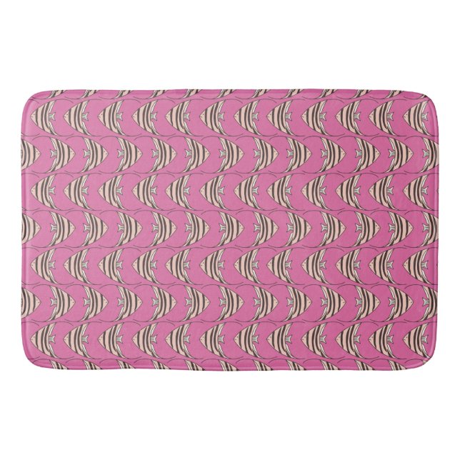 Tapis De Bain Poisson ange rose (Devant)