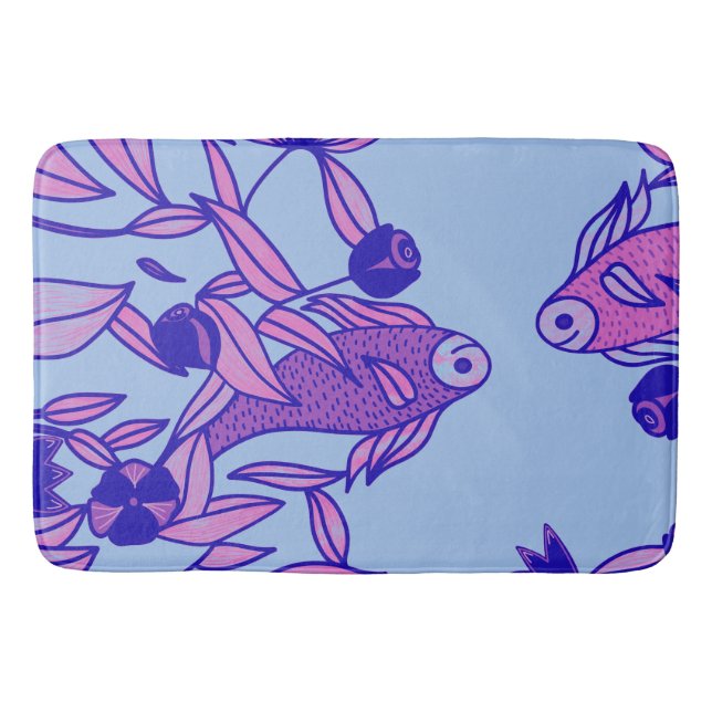 Tapis De Bain Poisson bleu (Devant)