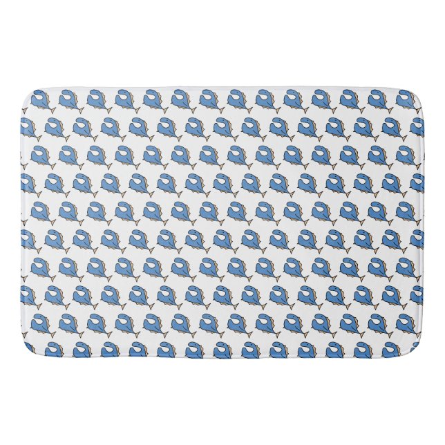 Tapis De Bain Poisson Bleu (Devant)