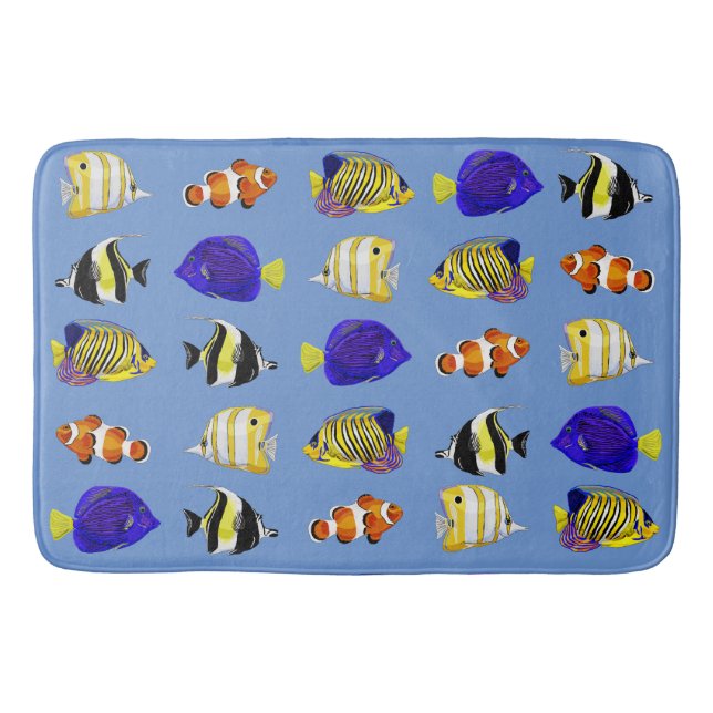 Tapis De Bain Poisson coloré (Devant)