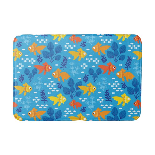 Tapis De Bain Poisson d'or dans l'aquarium (Devant)