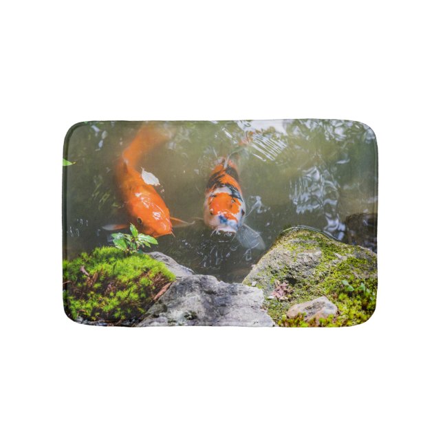 Tapis De Bain Poisson Koi dans un étang (Devant)