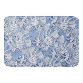 Tapis De Bain poisson mirage bleu