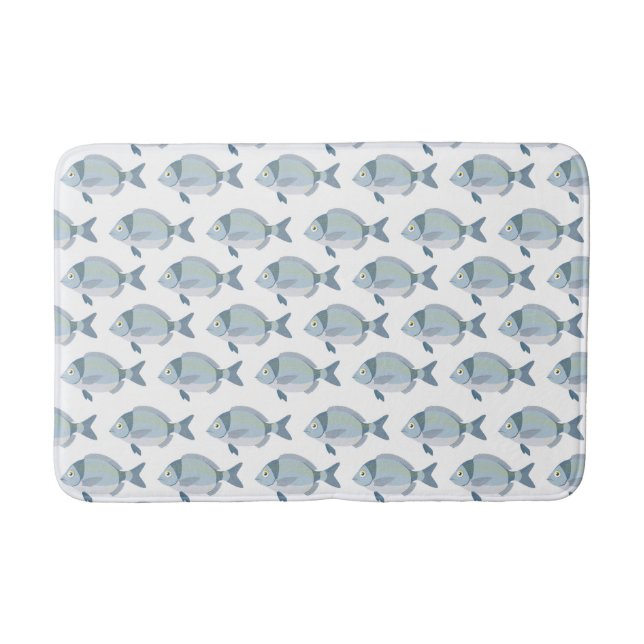 Tapis De Bain Poisson Motif nattes (Devant)
