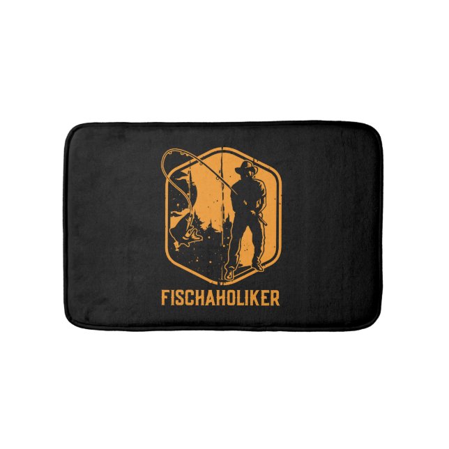 Tapis De Bain Poisson - pêche de la truite pêcheur pêcheur pêche (Devant)