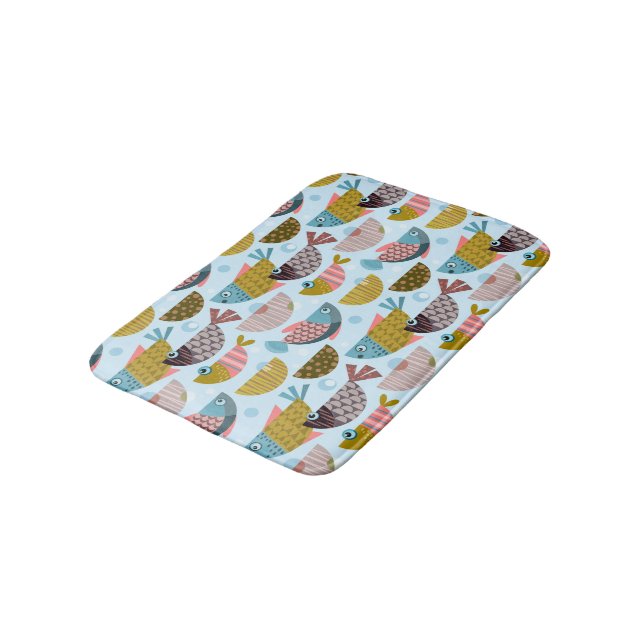Tapis De Bain Poisson rétro (Angle)