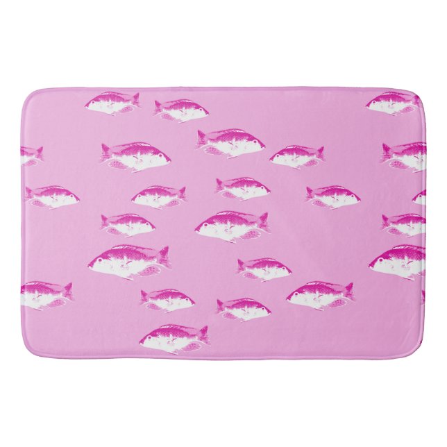 Tapis De Bain Poisson rose (Devant)