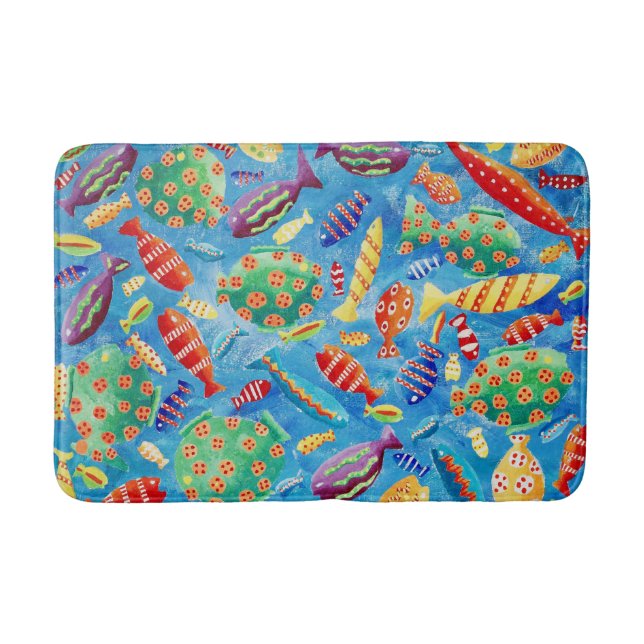 Tapis De Bain Poisson tropical (Devant)