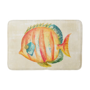 Tapis De Bain Poissons colorés d'aquarium