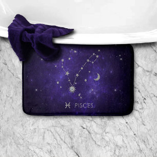 Tapis De Bain Poissons pourpres Zodiac Horoscope d'astrologie