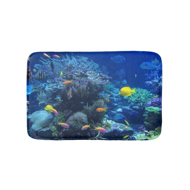 Tapis De Bain Poissons sous-marins tropicaux (Devant)