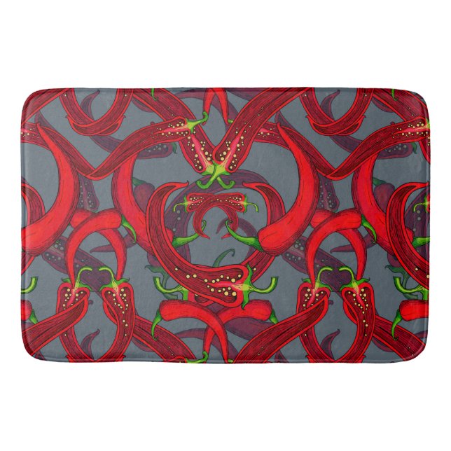 Tapis De Bain poivrons rouges avec  (Devant)