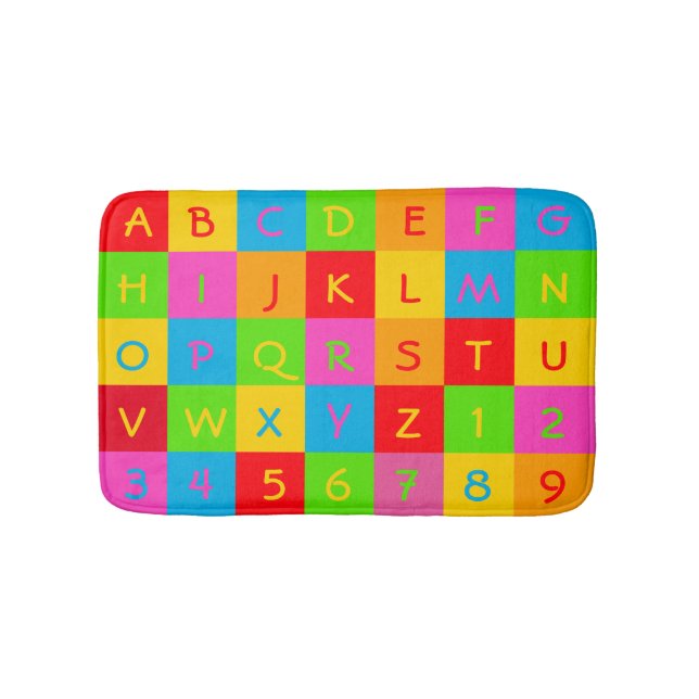 Tapis De Bain Police classique de gargouille de tapis d'alphabet (Devant)