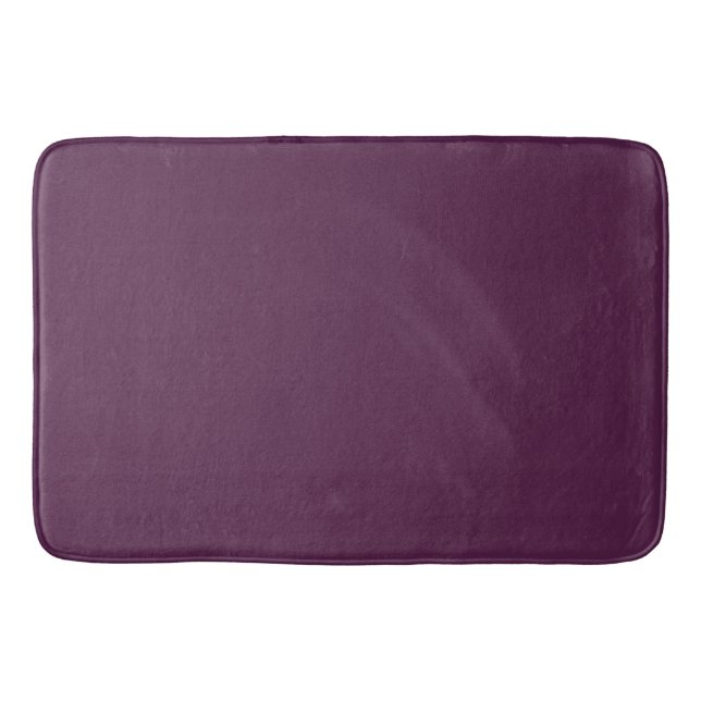 Tapis De Bain Pomme d'aubergine solide pourpre (Devant)