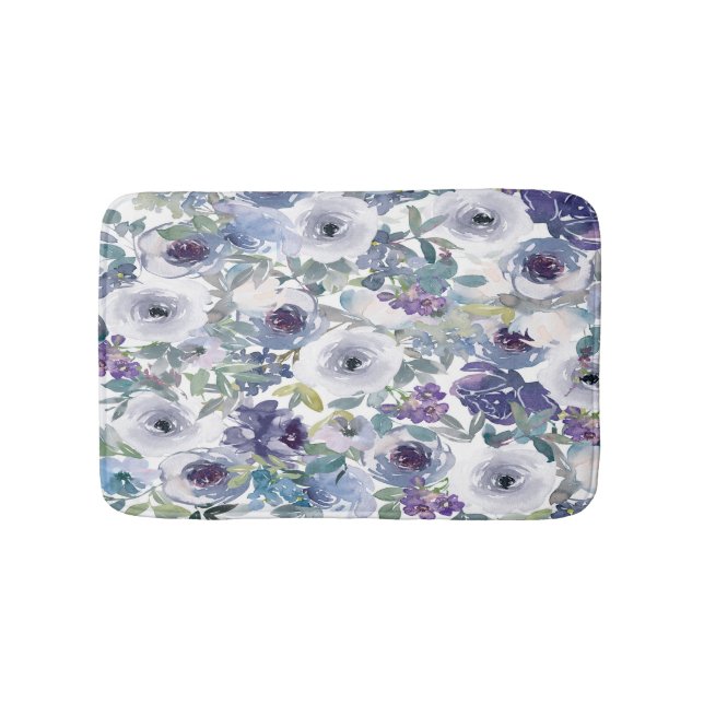 Tapis De Bain Pomme et lavande à bain floral (Devant)
