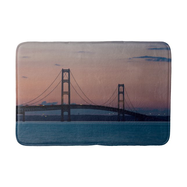 Tapis De Bain Pont Mackinac À Dusk (Devant)