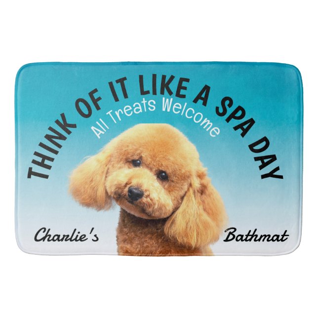 Tapis De Bain Poodle Amoureux des chiens personnalisé bath Mat (Devant)