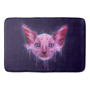 Tapis De Bain Pop Art Lykoi Cat