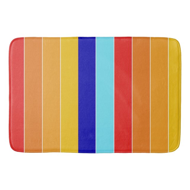 Tapis De Bain Pop Art Stripes Bermudes (Devant)