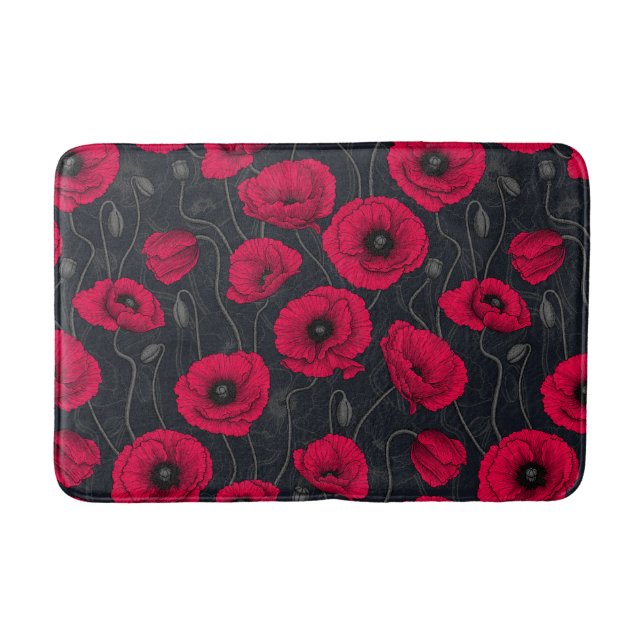 Tapis De Bain Poppies rouges (Devant)