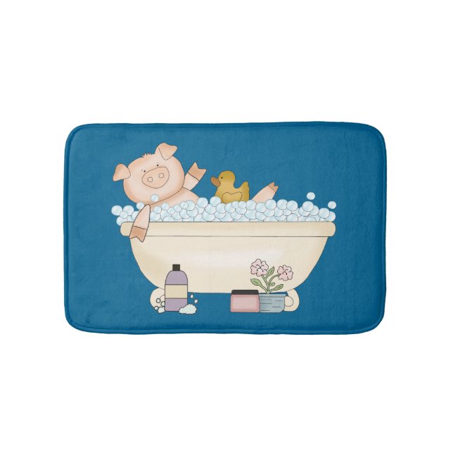 Tapis de bain porcin choyé (Devant)