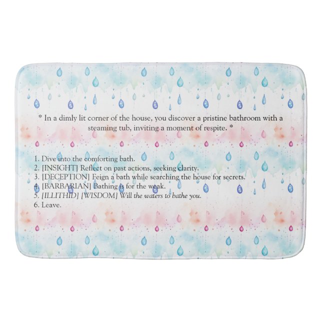 Tapis De Bain Porte 3 de Baldur inspirée (Devant)