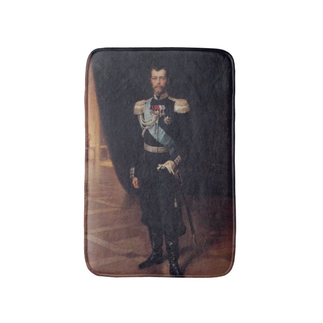 Tapis De Bain Portrait du tsar Nicholas II (par Albert Edelfeel) (Devant (Vertical))