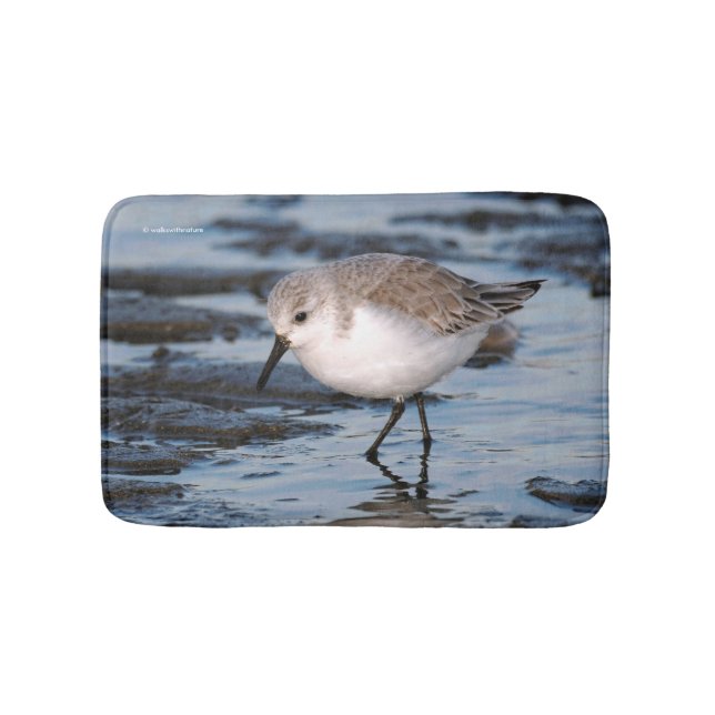 Tapis De Bain Portrait d'un Sanderling (Devant)