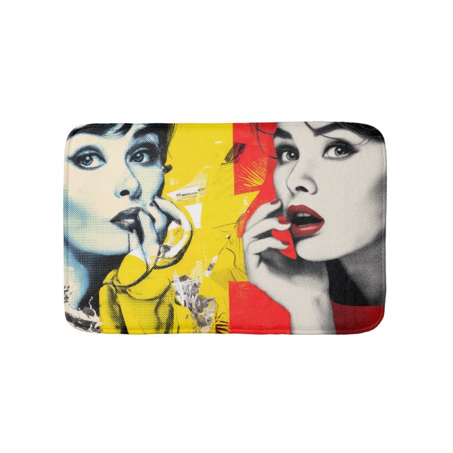 Tapis De Bain Portrait pop double (Devant)