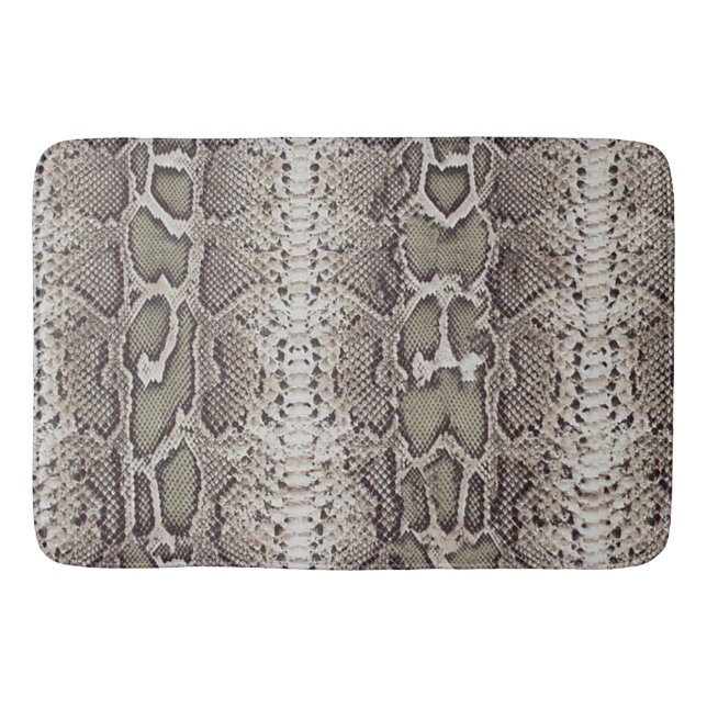 Tapis De Bain Poster de animal de peau de serpent (Devant)