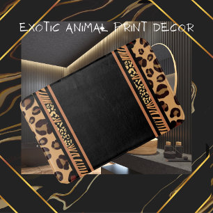 Tapis De Bain Poster de animal léopard
