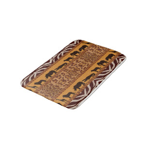 Tapis De Bain Poster de animal Motif de Jaguar africain tribal m
