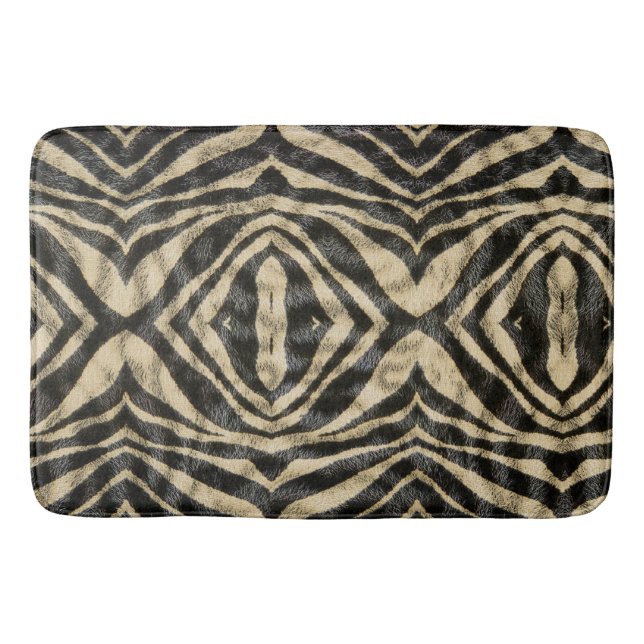 Tapis De Bain Poster de animal Motif Zebra Exotic tendance (Devant)