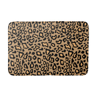 Tapis De Bain Poster de animal rétro Léopard salle de bain Mat t