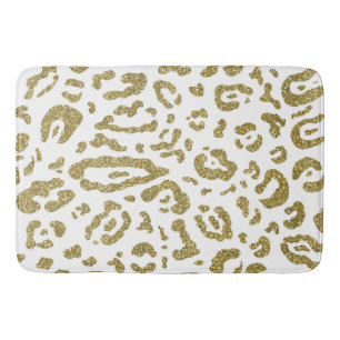 Tapis De Bain Poster de animal White Cheetah Leopard de la Parti