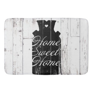 Tapis De Bain Pot à lait en bois blanc de ferme Maison Douce