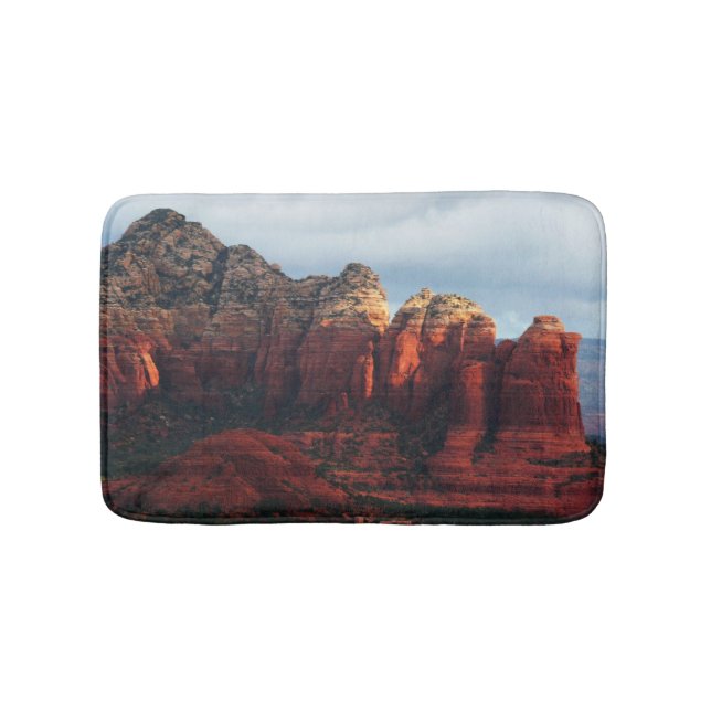 Tapis De Bain Pot de café nuageux Rock à Sedona Arizona (Devant)