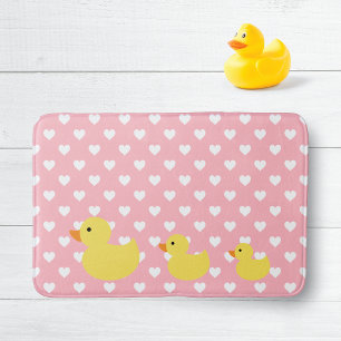 Tapis De Bain Pot de la famille de canard en caoutchouc