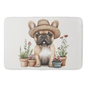 Tapis De Bain Pots de fleurs de jardinage de Bulldog