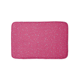 Tapis De Bain Pots de peinture Pastel Raspberry Pink