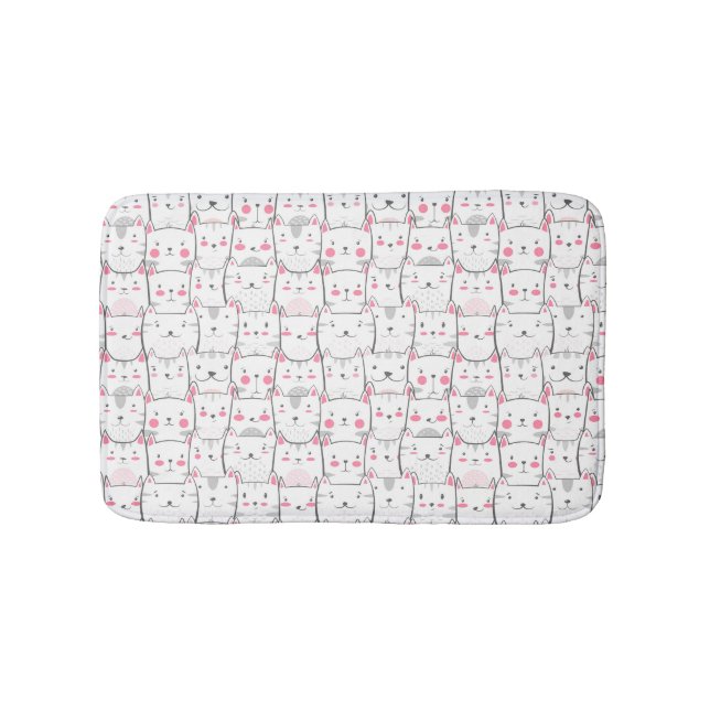 Tapis de bain pour chat chatons chats drôles (Devant)