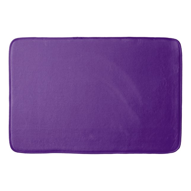 Tapis De Bain Pourpre Royal : Couleur Uni (Devant)